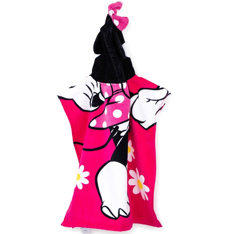 Jay Franco Disney Minnie Mouse 22" x 22" Hooded Poncho Bath/Beach Towel - Image 4