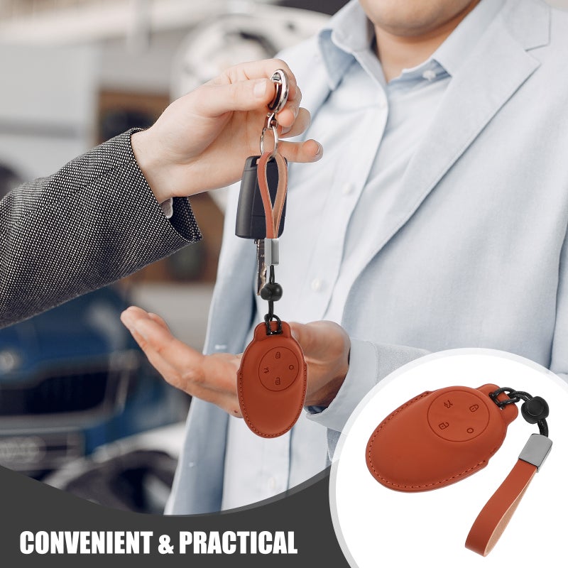 PU Car key Covers Car Key Protector Car Key Holder Key Sleeve Bags Car Key Bag Key Storage Covers Key Covers Competiable with - Image 3