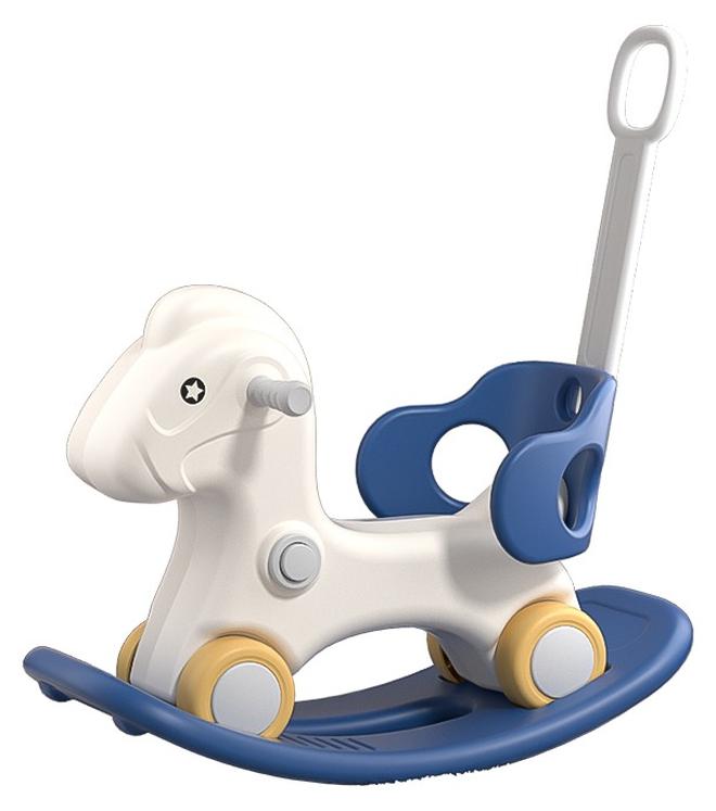 MG 3 in-1 Kids Rocking Horse offers three modes car, rocking, ride on toys, Infant Rocker Ride-on Toy for Kids 1-3 Years Old, Blue white - Image 1