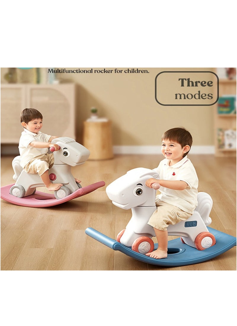 3 in-1 Kids Rocking Horse offers three modes car, rocking, ride on toys, Infant Rocker Ride-on Toy for Kids 1-3 Years Old, Blue white - pzsku/Z26AB80A8EDC4FCDE38F0Z/45/_/1734350959/d4aab628-da29-4f62-9901-eae7751d8624