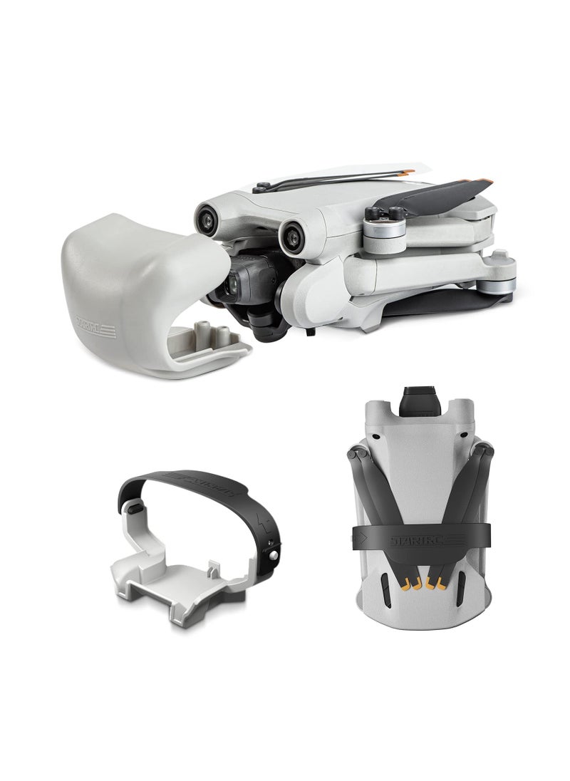 ملحقات DJI Mini 3 Pro، حزام واقي وواقي حامل المروحة DJI Mini 3 Pro ومثبت المروحة، غطاء عدسة واقي جيمبال لملحقات طائرة بدون طيار DJI Mini 3 Pro RC