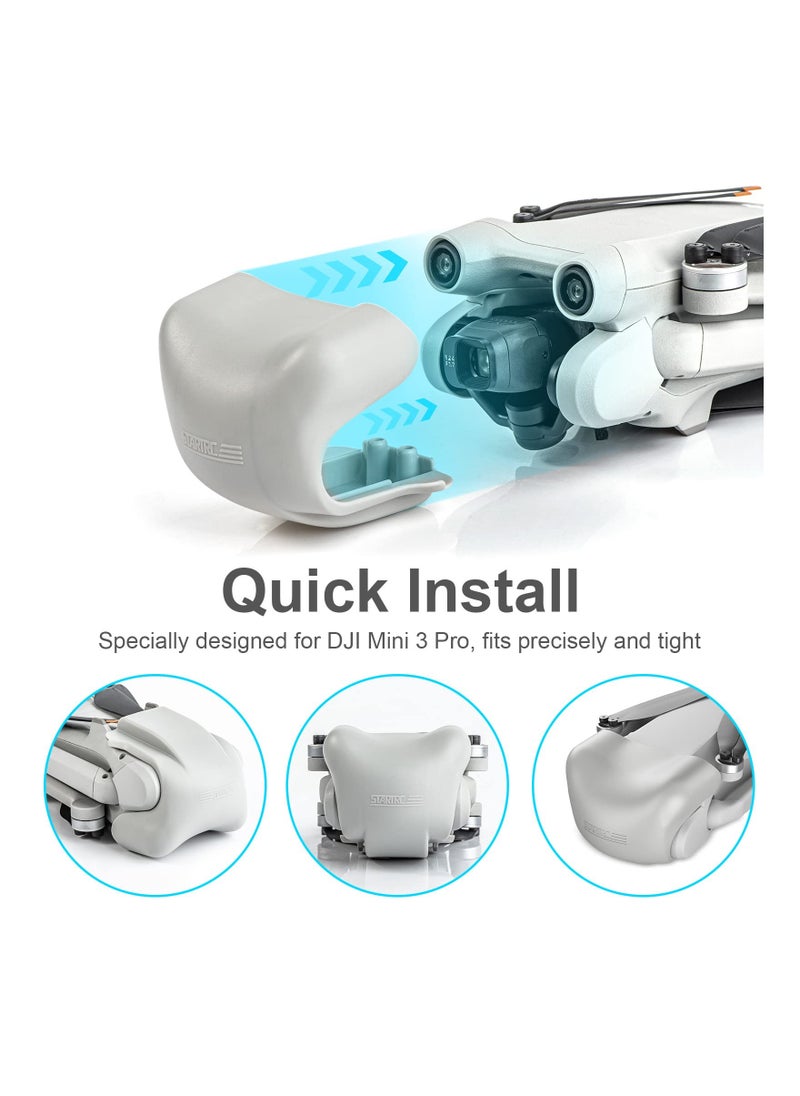 ملحقات DJI Mini 3 Pro، حزام واقي وواقي حامل المروحة DJI Mini 3 Pro ومثبت المروحة، غطاء عدسة واقي جيمبال لملحقات طائرة بدون طيار DJI Mini 3 Pro RC