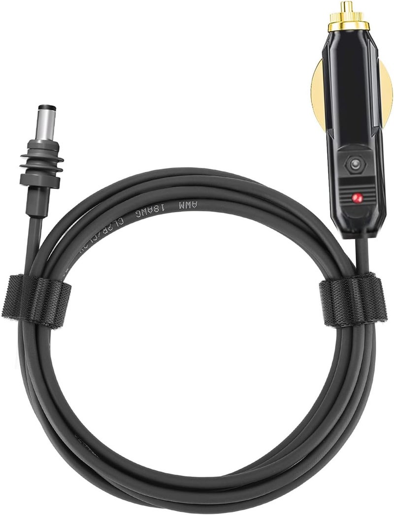 كابل طاقة السيارة DC من ZJchao، 18AWG مقاوم للماء IP68، كابل شاحن سيارة DC جاهز للاستخدام مع خطوات تركيب سهلة للشاحنات والحافلات والشاحنات والسفن (10 أمتار) - Image 1