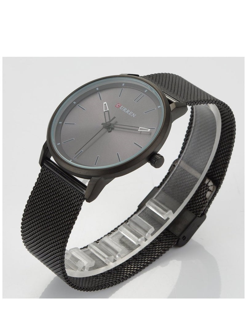 كارين ساعة عادية للرجال الفولاذ المقاوم للصدأ الرقمي أسود -8233 - Image 4