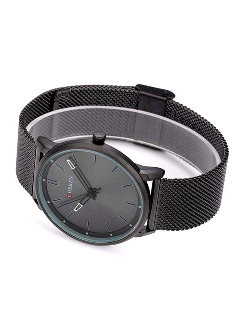 كارين ساعة عادية للرجال الفولاذ المقاوم للصدأ الرقمي أسود -8233 - Image 3