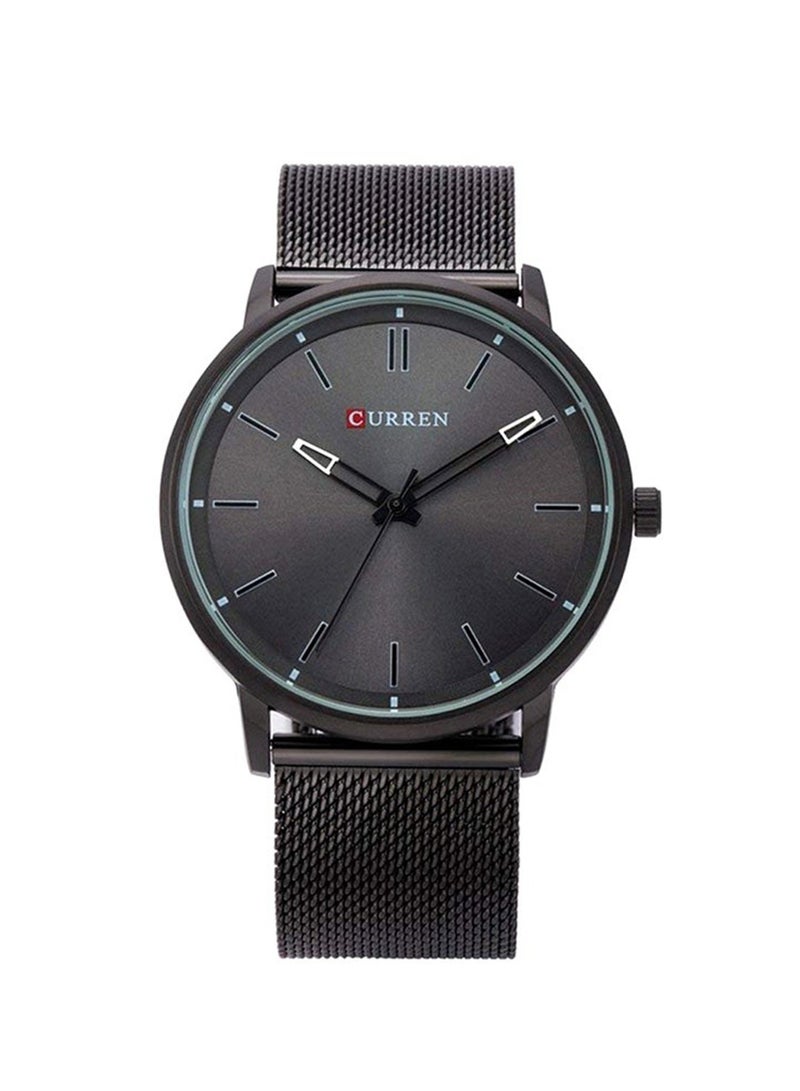 كارين ساعة عادية للرجال الفولاذ المقاوم للصدأ الرقمي أسود -8233 - Image 1