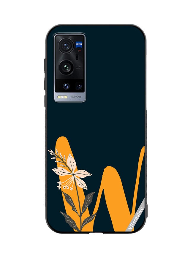 VR CREATIVE Protective Case Cover For Vivo X60 Pro Plus Alphabet W Design Multicolour - Image 1