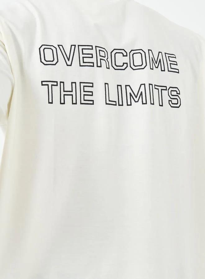 Styli Active Cotton Rich Oversized Athleisure T-Shirt