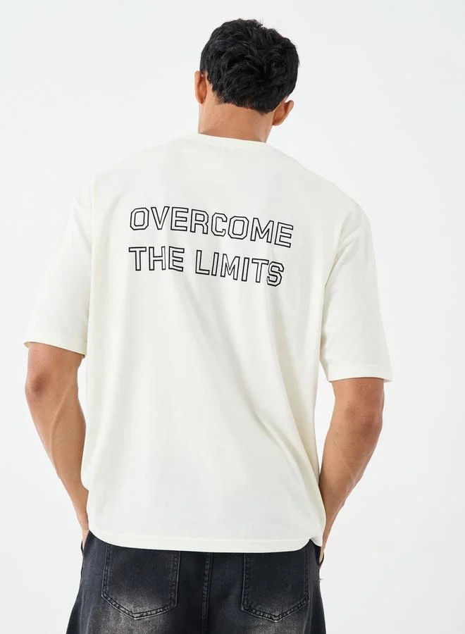 Styli Active Cotton Rich Oversized Athleisure T-Shirt