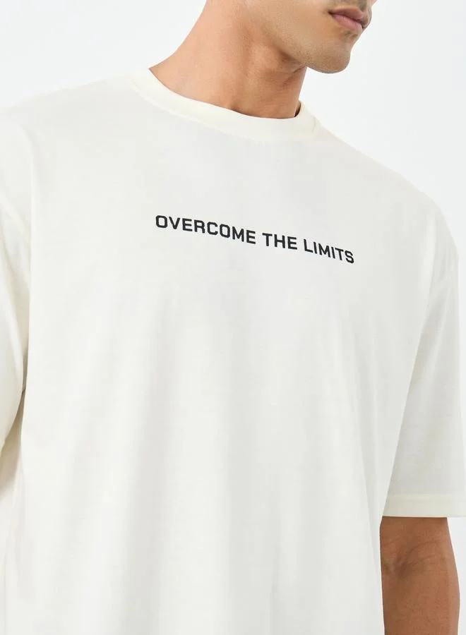 Styli Active Cotton Rich Oversized Athleisure T-Shirt