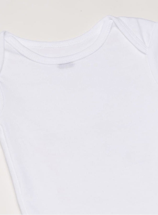 Gerber Baby 5-Pack Solid Onesies Bodysuits, White, 4T - Image 2