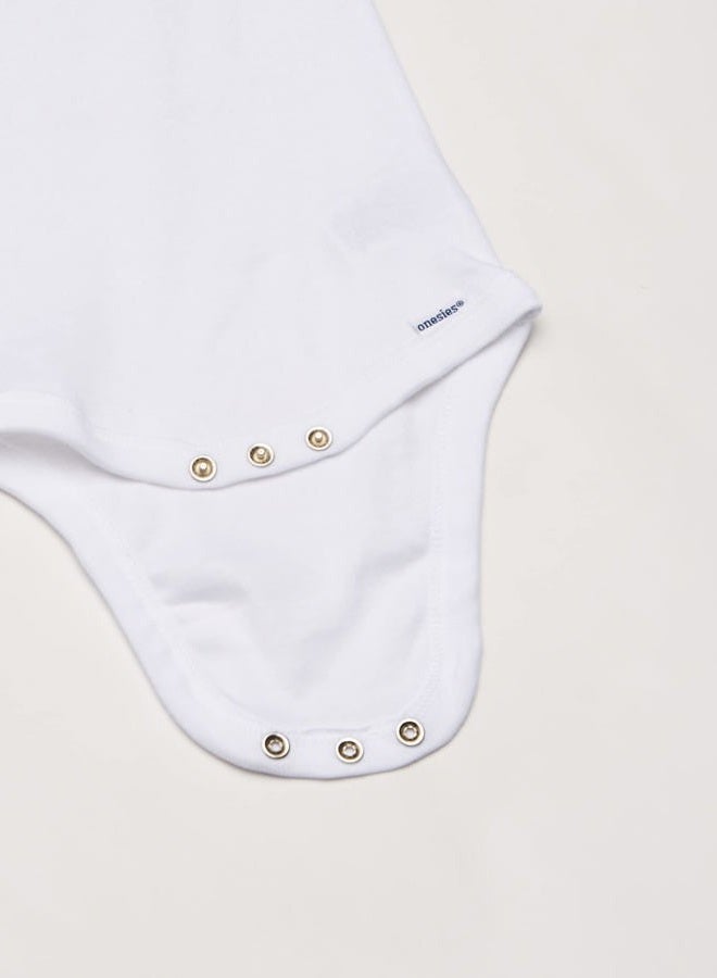 Gerber Baby 5-Pack Solid Onesies Bodysuits, White, 4T - Image 3