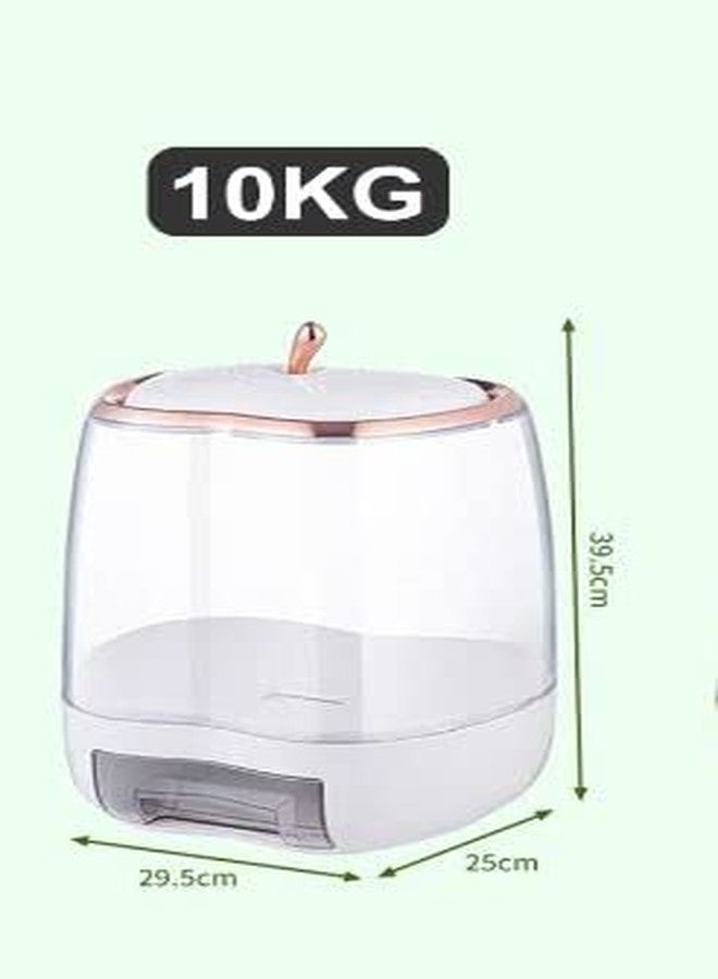 Matiko Food Dispenser, Rice Bucket,Rice Storage Box Container Kitchen Food Grain Storage Container Household Upgrade Rice Dispenser (apple 10KG) - Image 5