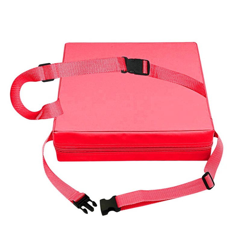 SUNMALL Dining Chair Heightening Cushion Portable Dismountable Adjustable Highchair Booster for Baby Toddler Kids Infant Washable Thick Chair Seat Pad Mat redPink