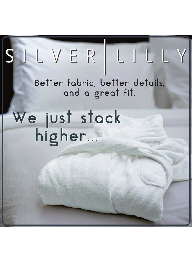 Silver Lilly Womens Plush Fleece Bath Robe, Fluffy Long Bathrobe, Great Gift for Mom, Grandma, Daughter, Sister, Wife, Friend, L-XL - Image 4