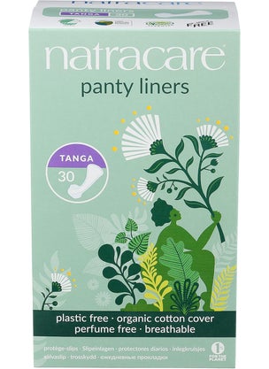 NATRACARE Natracare Natural Panty Liners, Tanga, 30 Count (Pack of 1) 