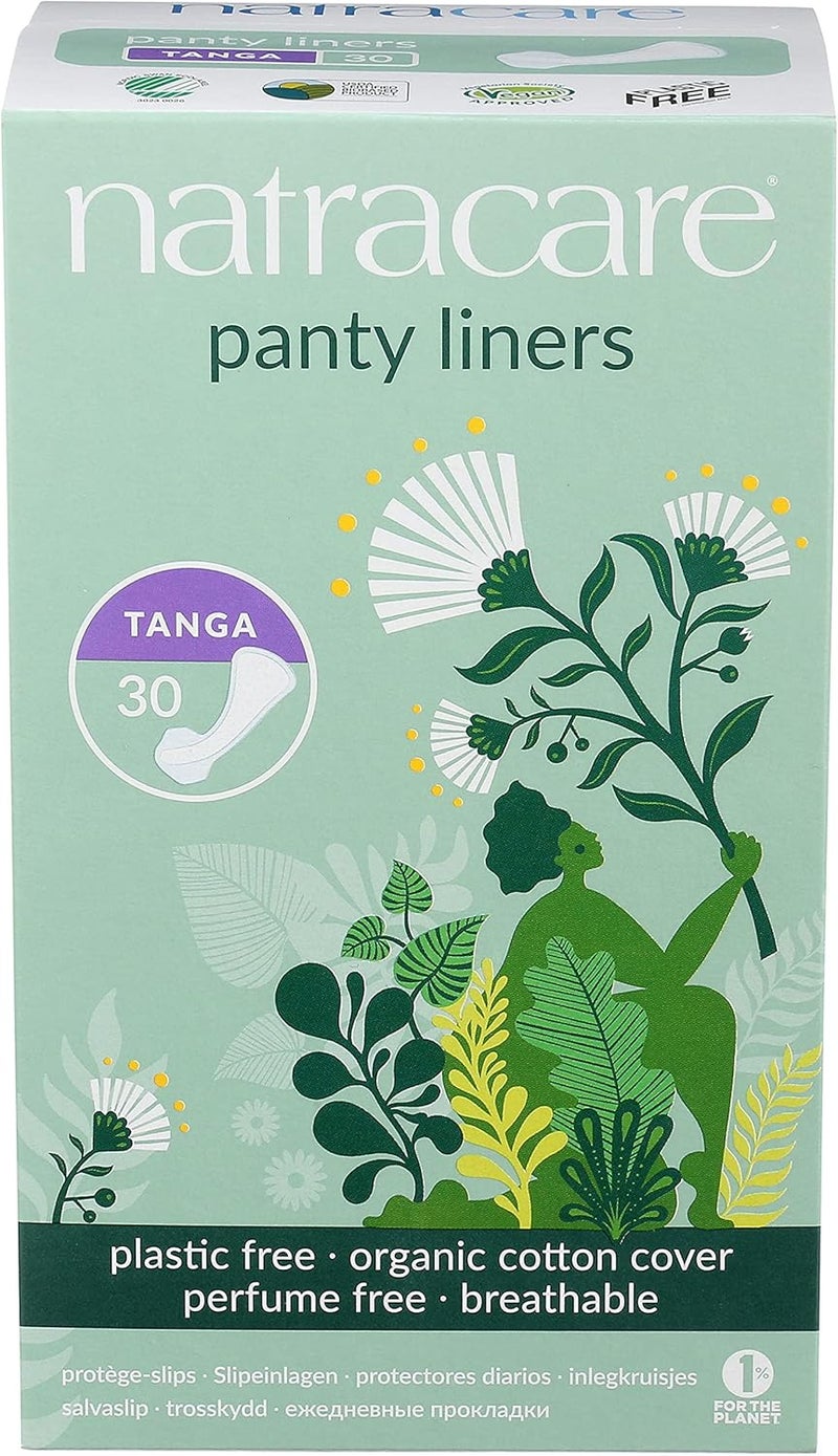 NATRACARE Natracare Natural Panty Liners, Tanga, 30 Count (Pack of 1)