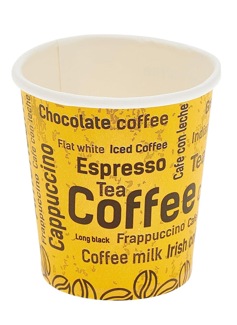 ALSAQER - Disposable Paper Cups Printed 6.5 oz [1000 Cups/Full Carton] Disposable Paper Cups for Kahwa,Coffee,Tea,Water and Home or Office use - Image 1