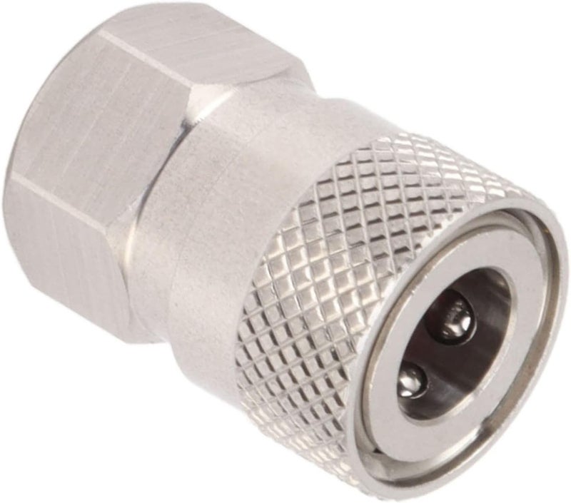 CO2 Refill Connector, 304 Stainless Steel CO2 Filling Adapter with 1/8NPT Female Thread, Leak - Proof Gas Tank Coupling for Home Brewing and Carbonation Systems - Image 4