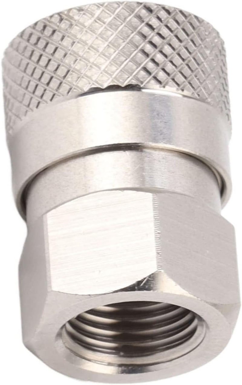 CO2 Refill Connector, 304 Stainless Steel CO2 Filling Adapter with 1/8NPT Female Thread, Leak - Proof Gas Tank Coupling for Home Brewing and Carbonation Systems - Image 5