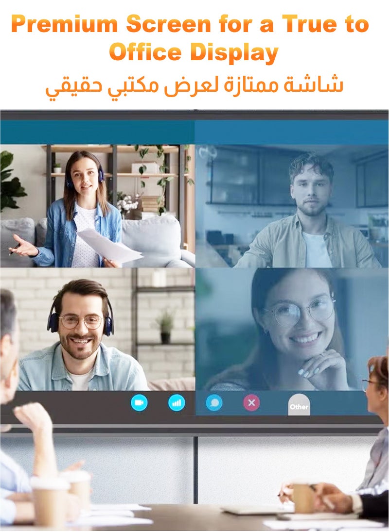 يو إل اتش واي سي شاشة عرض محمولة قابلة للطي مقاس 100 بوصة 16:9 مع حامل ثلاثي القوائم وحقيبة حمل للاستخدام الداخلي والخارجي في المسرح المنزلي والسينما والسفر  - Image 5