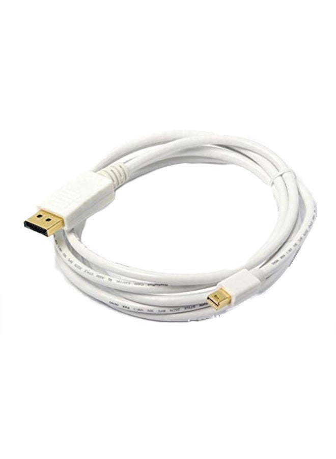 NIBEMINENT Mini DisplayPort To HDMI Cable Adapter For MacBook White