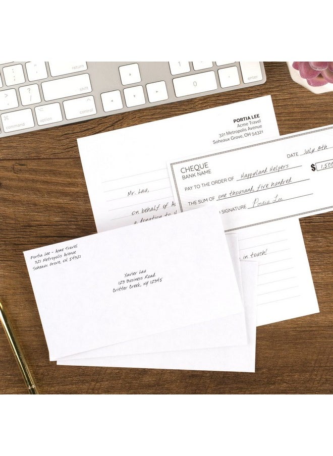 Mead - Envelopes, Self Seal, Self Adhesive Closure, #6-3/4 Small Envelopes, Self Seal, Security Printed Lining For Privacy, 500 Per Box (742021) - Image 1