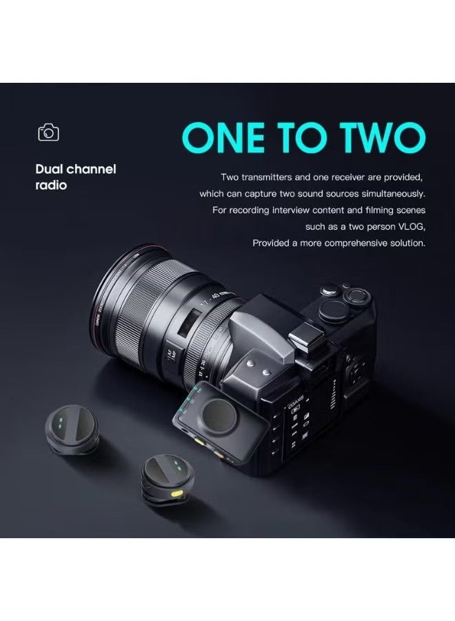 Wireless Lavalier Microphone for iPhone/Android, Mini Lapel Mic with Charging Case, Magnetic Clip, Noise Cancelling, 300FT Range, Condenser Mic for Stream, Vlog, TikTok and YouTube - Image 4