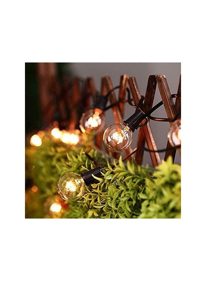 The Bros 25Ft G40 Outdoor String Lights with 25 Globe Clear Bulbs & 2 Spare Bulbs Waterproof IP44 Patio Hanging Lights for Indoor & Outdoor Decoration Patio Backyard Deck Garden Wedding Parties, black - Image 3