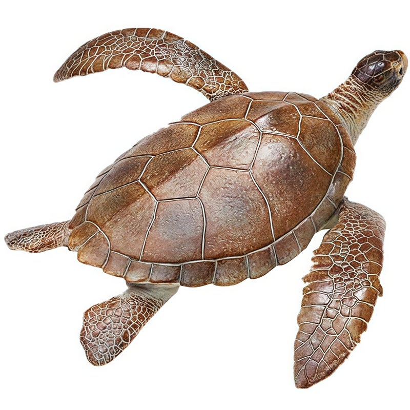Gemini&Genius GeminiGenius Sea Turtle Toys Sea Animal Action Figure Sea Turtle Plastic Toy Great for Kids Bath Swimming Beach Toys and Perfect Cake Coppers Garden Decor 10 Inches - Image 3