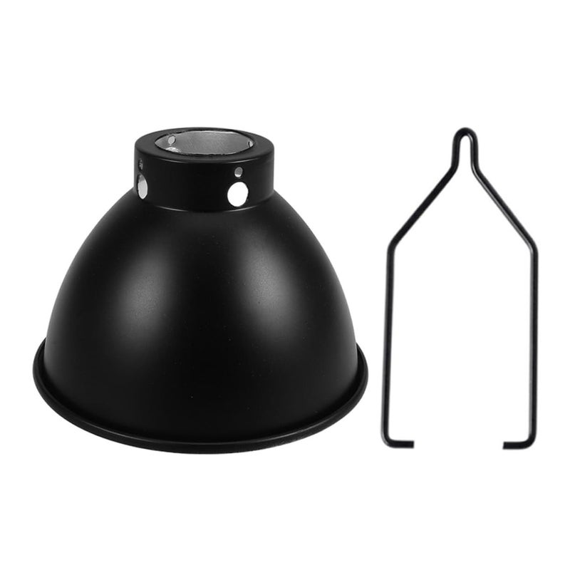 Reptile Heat Lamp Dome 5.5 Inch Deep Insulated Lampshade For Terrarium 2 Pack Metal Light Fixture With Hook For Lizards Snakes And Turtles - Image 2