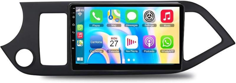 Vierex Fit Kia Picanto Car Stereo kia picanto Kia Morning Android Screen 2011-2016 With Apple Carplay Android Auto Wireless WiFi DSP FM&AM BT AHD Camera Included Fast Interface (4+32GB Carplay 8CORE) - Image 1