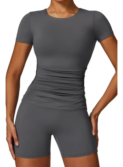 KAWN.YOGA Womens Short Sleeves Shirt.