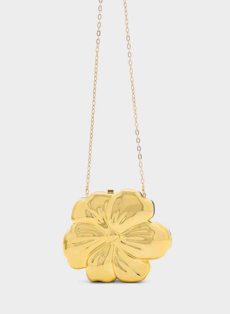 جينجر حقيبة يد نسائية مزينة بالزهور - Image 1