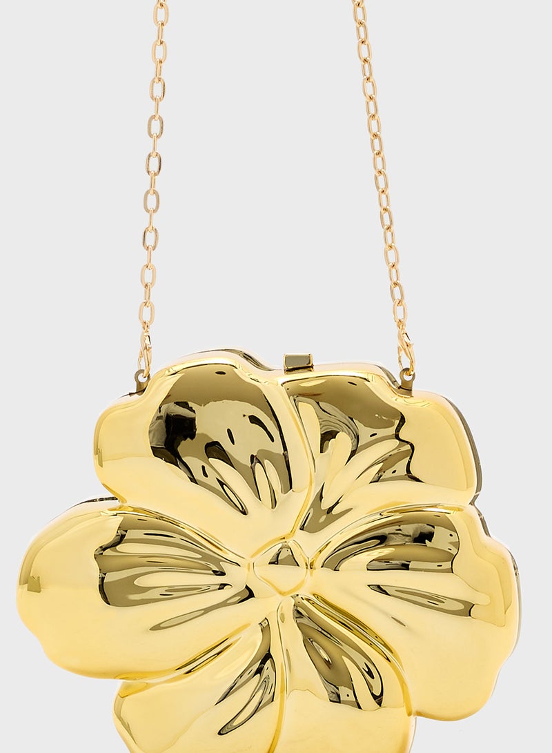 جينجر حقيبة يد نسائية مزينة بالزهور - Image 4