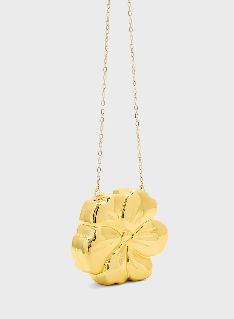 Ginger Floral Clutch Bag