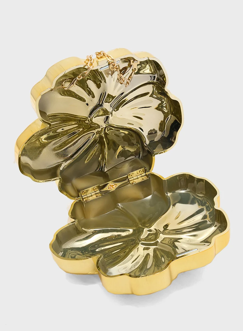 Ginger Floral Clutch Bag