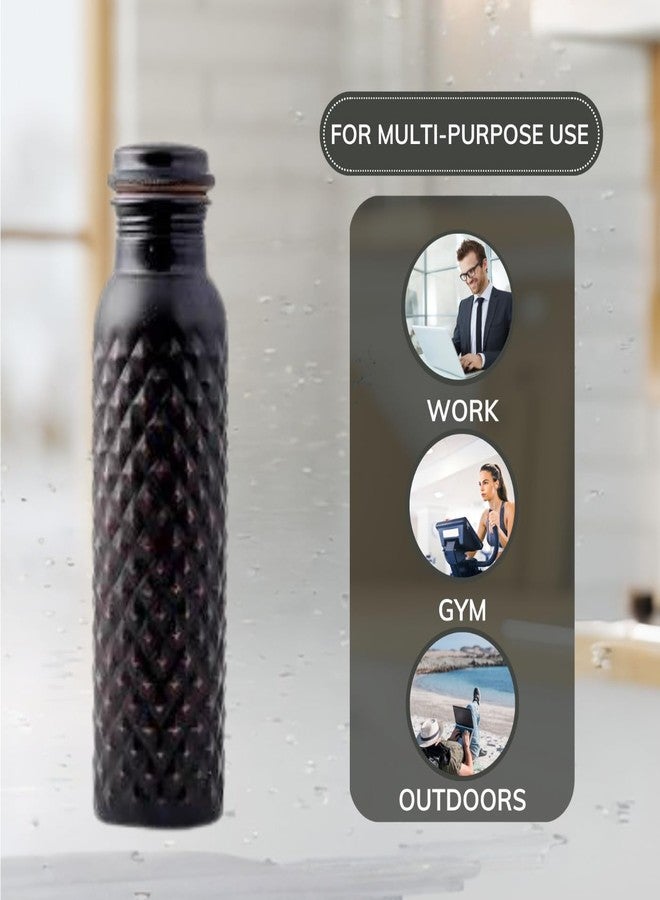 STAGLIFE Copper Water Bottles for Drinking Water for Men Women - Pure Copper Ayurvedic Water Bottle Drinking Jug - Vessel Dispenser with Ayurveda Benefits for Sports Fitness Yoga - 33 Ounces - Image 3