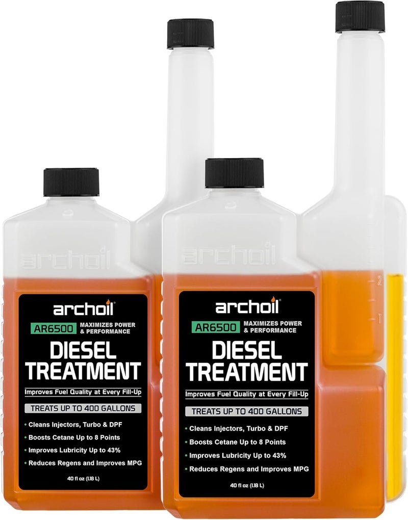 Archoil AR6500 Diesel Treatment (40.6oz) Two Pack - Treats 800 Gallons - Additive for All Diesel Vehicles - Image 1
