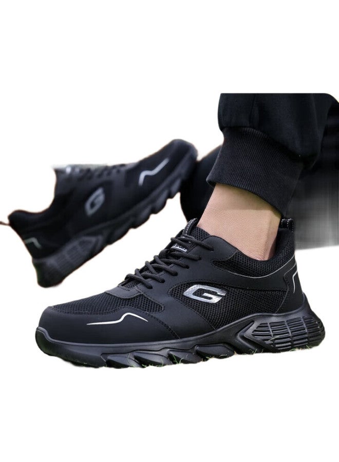 JUNBU Men'S Steel Toe Safety Shoes Anti-Smashing Anti-Piercing Shock Absorbing Breathable Work Safety Shoes 0217T 41 - Image 3
