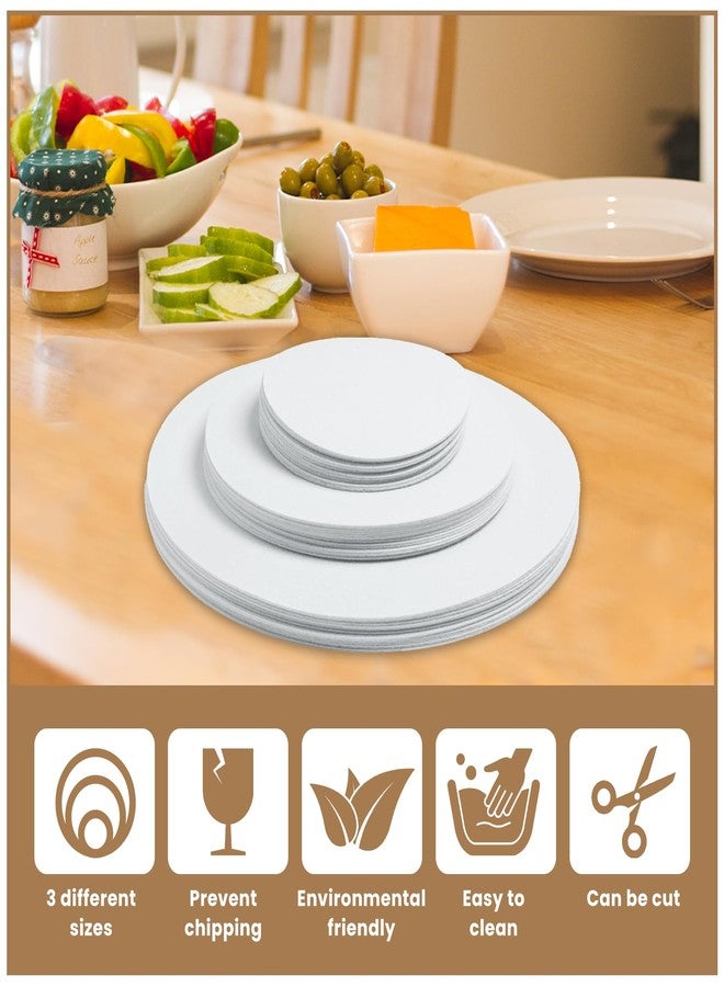 Gabrella 45 Pcs Plate Separators Storage, Plate China Storage Dividers Soft Felt Dish Protectors Dividers Seperators for Stacking and Packing, 3 Different Size - Image 3