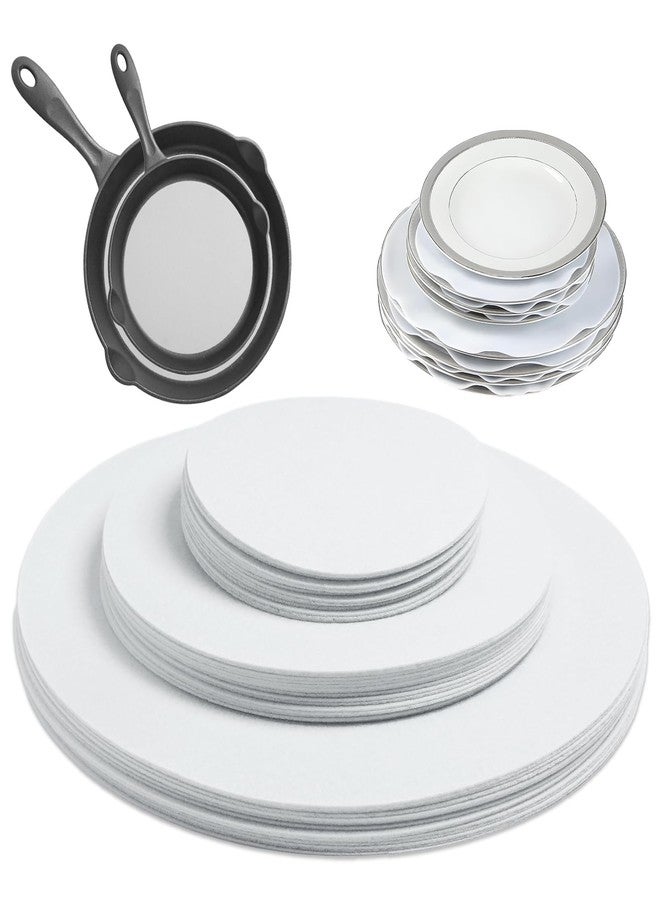Gabrella 45 Pcs Plate Separators Storage, Plate China Storage Dividers Soft Felt Dish Protectors Dividers Seperators for Stacking and Packing, 3 Different Size - Image 1