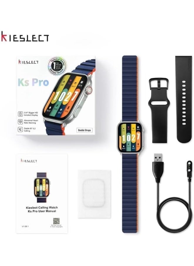 KIESLECT Ks Pro Smart Watch, 2.01 Inch - black  - Image 4