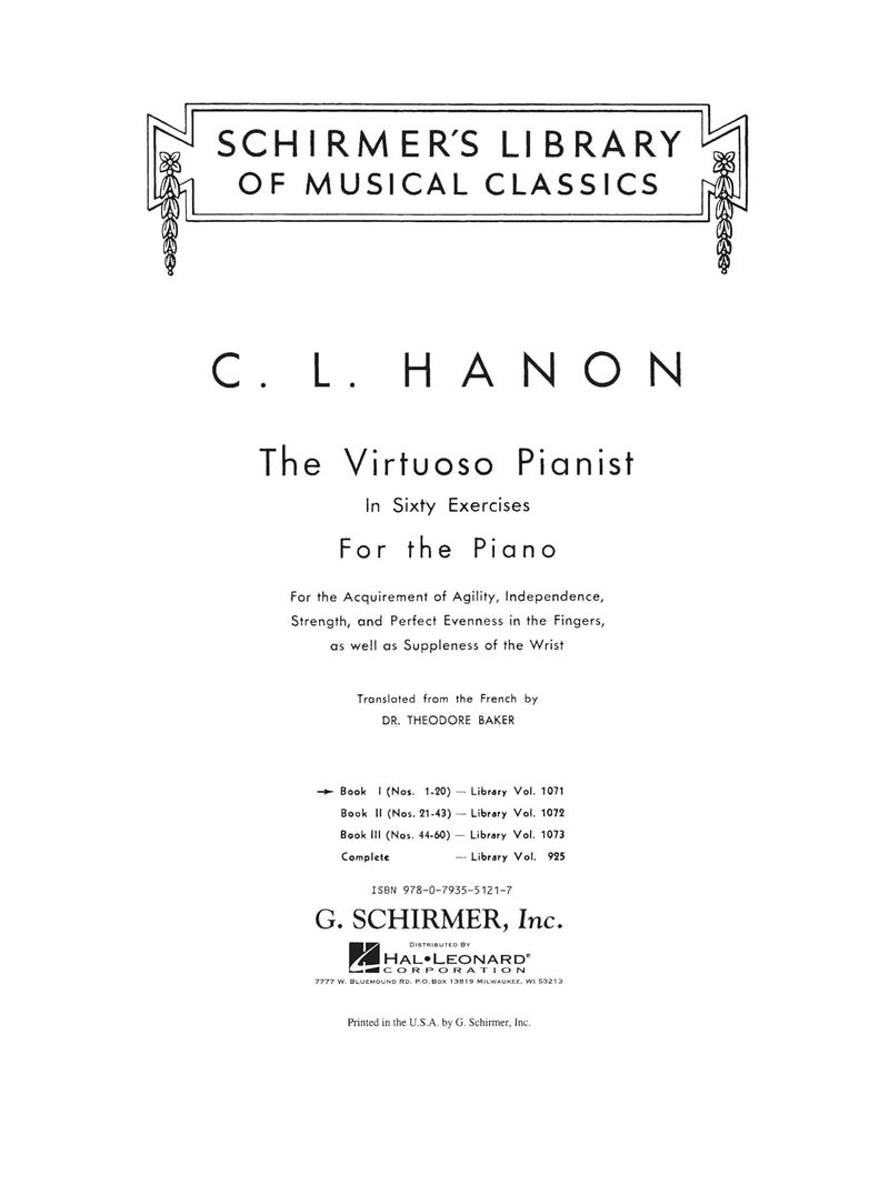 The Virtuoso Pianist in Sixty Exercises for the Piano: Book 1 (Schirmer's Library, Volume 1071) - Image 3