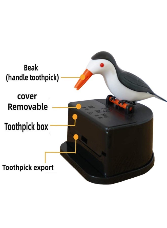 SUNSAR 2 Pcs Toothpick Dispenser Woodpecker Toothpick Holder Cute Funny Plastic Bird Kitchen Accessories - Image 5