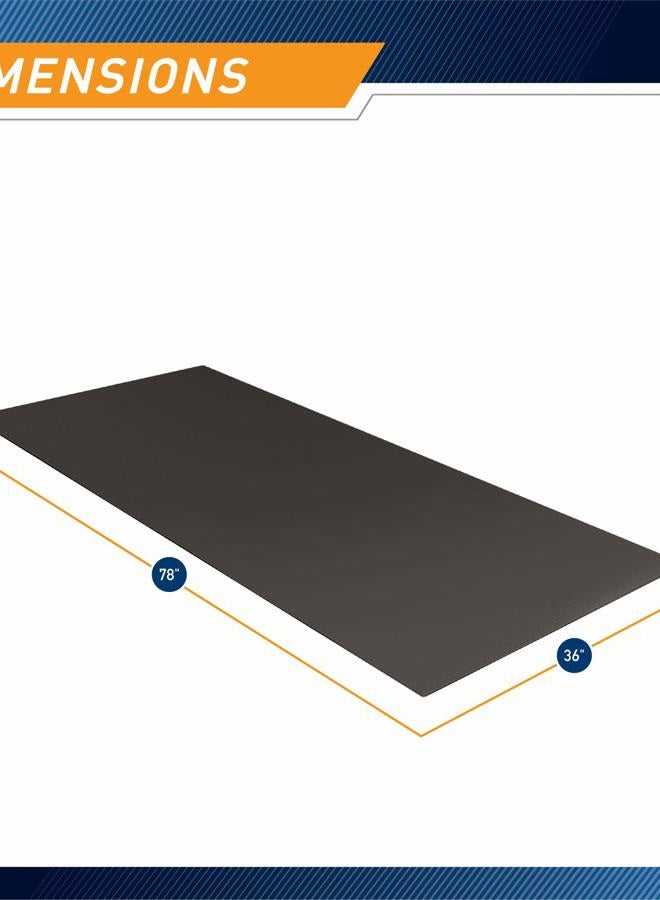 Marcy Fitness Equipment Mat And Floor Protector For Treadmills, Exercise Bikes, And Accessories Mat-366 (78" X 36" X 0.25" Thickness) - Image 2