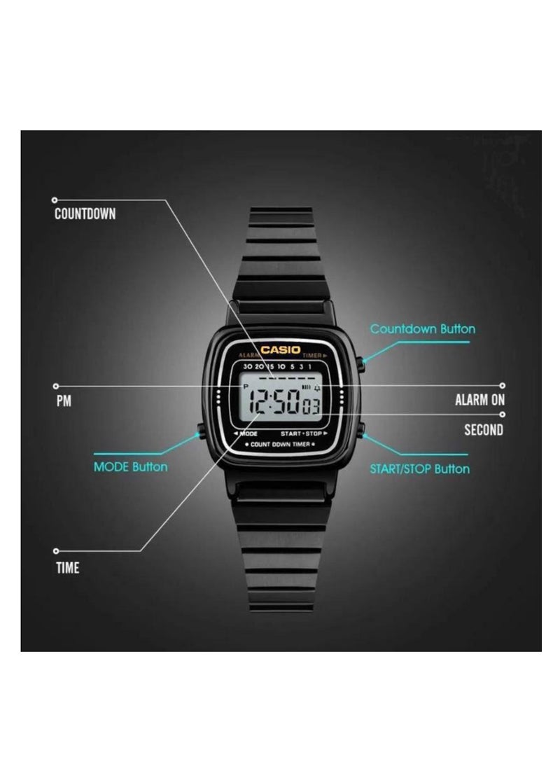كاسيو ساعة  كلاسيك صغيرة الحجم - متانة عالية ومزايا متعددة AK - Image 4