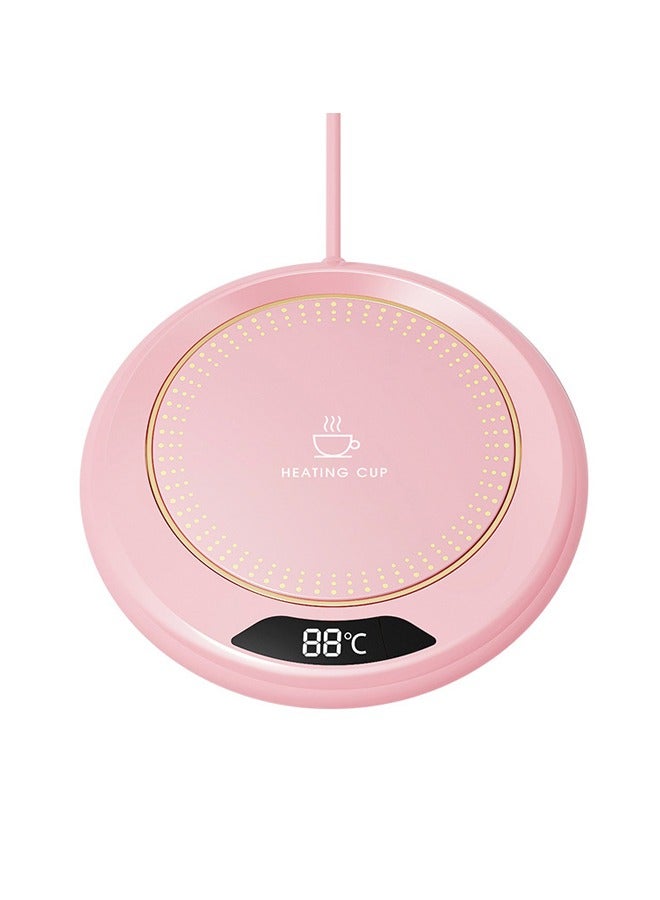 LO.BABY.VE Mug Warmer 3-Temp Settings Warm Tea, Milk, Coffee and  Mug Warmer  55-75C Temperature Automatic Shutdown  Color: Pink - Image 1