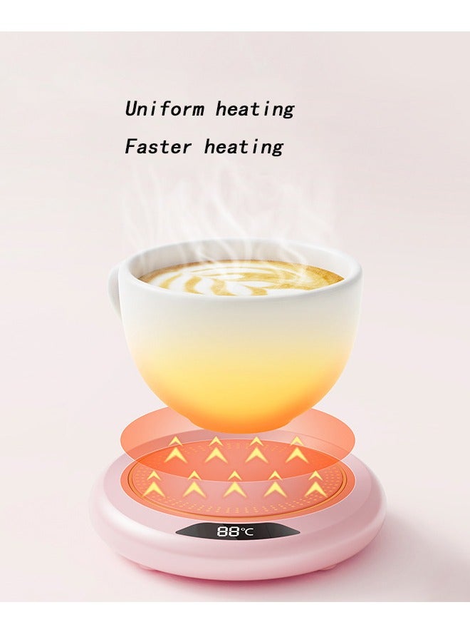 LO.BABY.VE Mug Warmer 3-Temp Settings Warm Tea, Milk, Coffee and  Mug Warmer  55-75C Temperature Automatic Shutdown  Color: Pink - Image 3