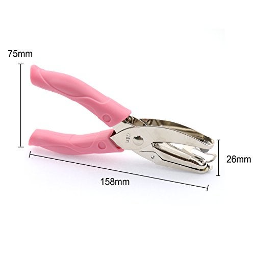 IZTOSS Handheld 1/16 Inch Paper Punch with Pink Handle, 1 Hole Punch, Small Hole Punch for Kids and Adults - Image 3